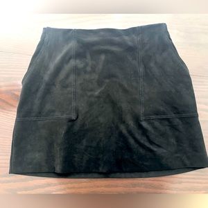 Banana Republic Black Suede Mini Skirt, Size 10
